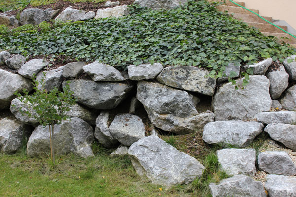 Trockenmauer, Steinmauer, Stützmauer Ausführung